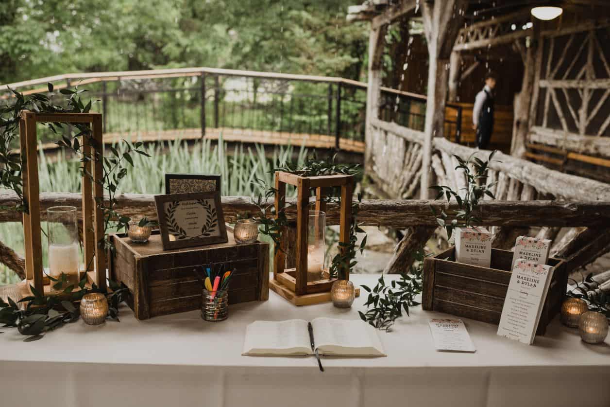 Rustic Wooden Card Box - Gift Table & Wedding Reception Decor